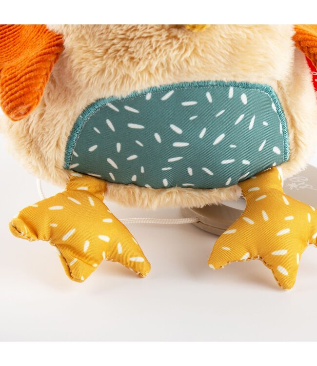 Sigikid | Knuffel  inclusief Muziekdoosje met Trekkoord | Uil | Melody: Various | 12 cm | 0+