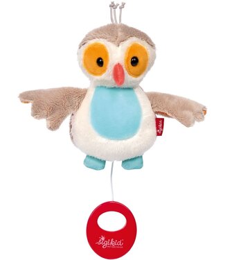 Sigikid Sigikid | Knuffel  inclusief Muziekdoosje met Trekkoord | Uil | 14 cm | 0+