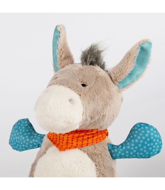 Sigikid | Knuffel  inclusief Muziekdoosje met Trekkoord | Ezel | Melody: Various | 20 cm | 0+