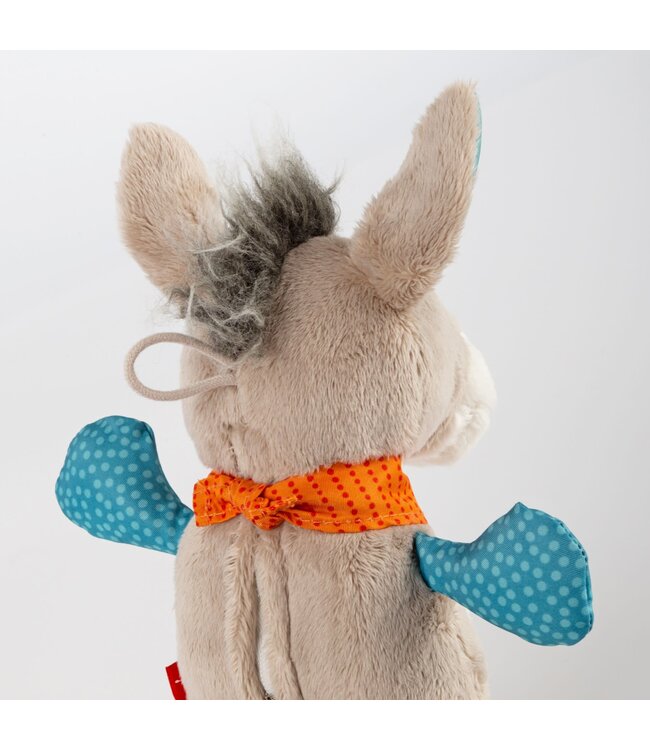 Sigikid | Knuffel  inclusief Muziekdoosje met Trekkoord | Ezel | Melody: Various | 20 cm | 0+