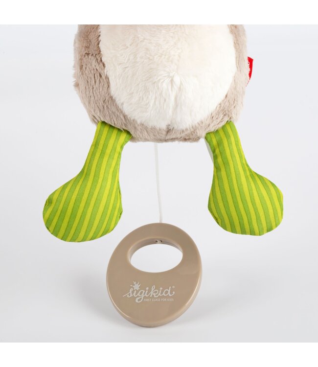 Sigikid | Knuffel  inclusief Muziekdoosje met Trekkoord | Ezel | Melody: Various | 20 cm | 0+