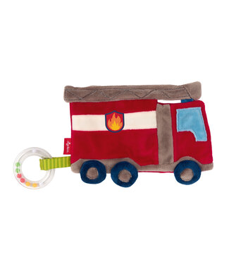 Sigikid Sigikid | PlayQ | Rustling Comforter | Fire Truck | 18 cm | 0+