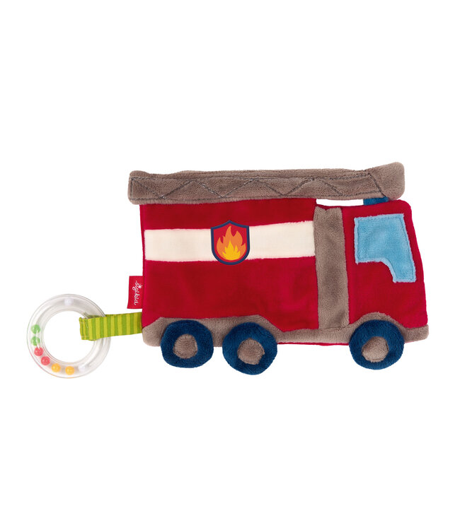 Sigikid | PlayQ | Rustling Comforter | Fire Truck | 18 cm | 0+