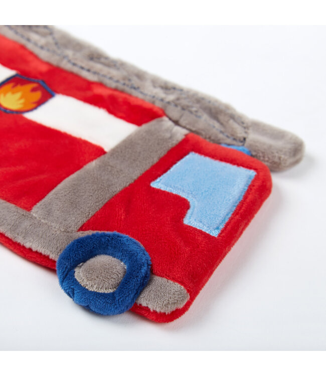 Sigikid | PlayQ | Rustling Comforter | Fire Truck | 18 cm | 0+