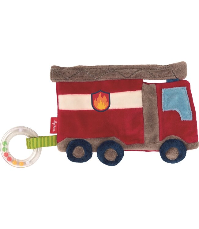 Sigikid | PlayQ | Rustling Comforter | Fire Truck | 18 cm | 0+
