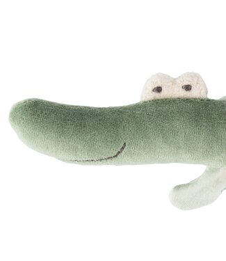 Sigikid Sigikid | Katoenen Grijp Speeltje | Rammelaar | Krokodil | 23 cm | 0+