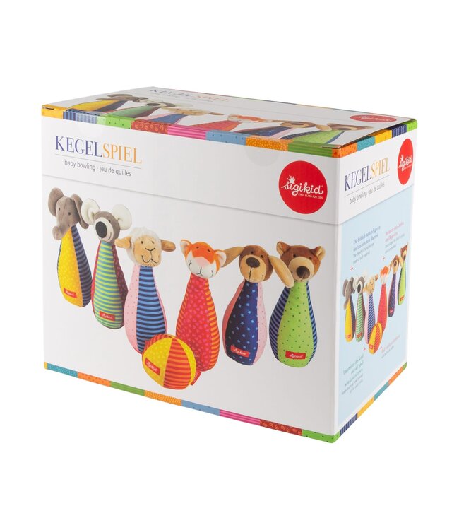 Sigikid | Baby Soft Toy Bowling Set | 7 delig | 0+