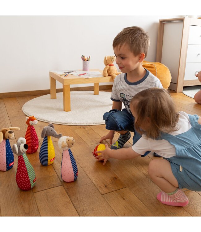 Sigikid | Baby Soft Toy Bowling Set | 7 delig | 0+