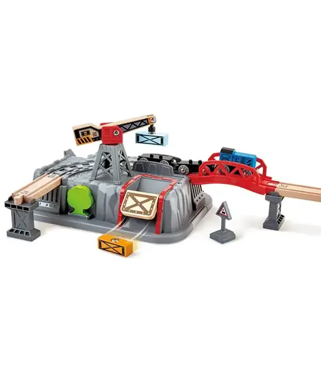 Hape | Railway | Bucket-Builder-Set | 50 delig | 50 x 14 x 80 cm | 3+