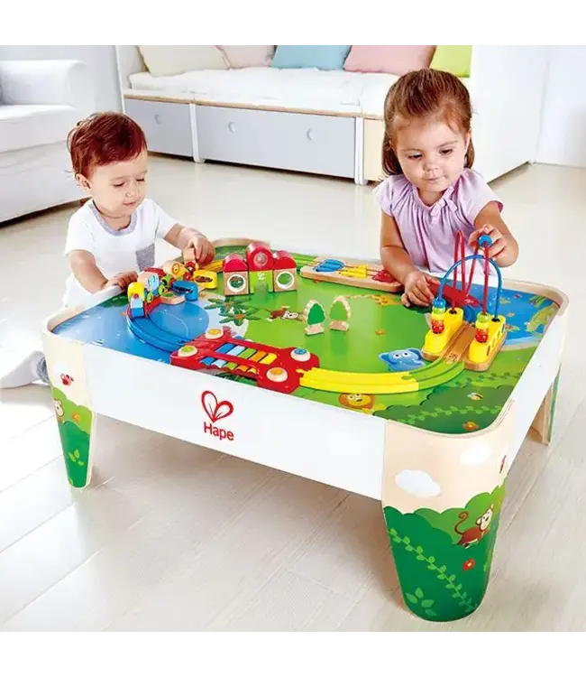 Hape | Railway | Railway Play Table | Treintafel zonder Attributen | 79 x 59 x 30 cm | 3+