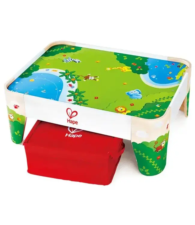 Hape | Railway | Railway Play Table | Treintafel zonder Attributen | 79 x 59 x 30 cm | 3+