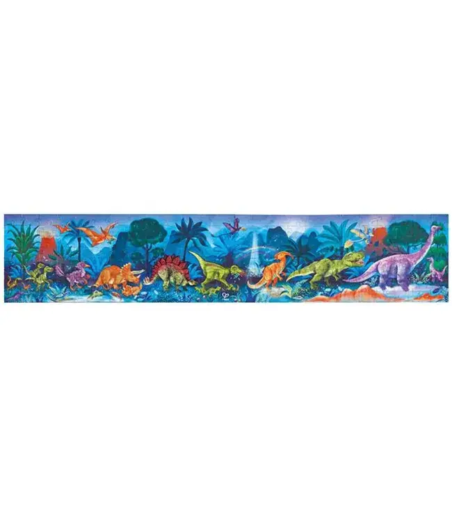 Hape | Puzzle | Glow in the Dark | Dinosaurs | 1,50 x 30 cm | 200 stukjes | 7+