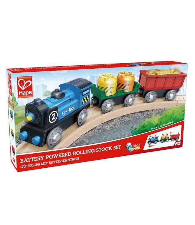 Hape Railway | Rolling-Stock Set | Battery Powered | 3+