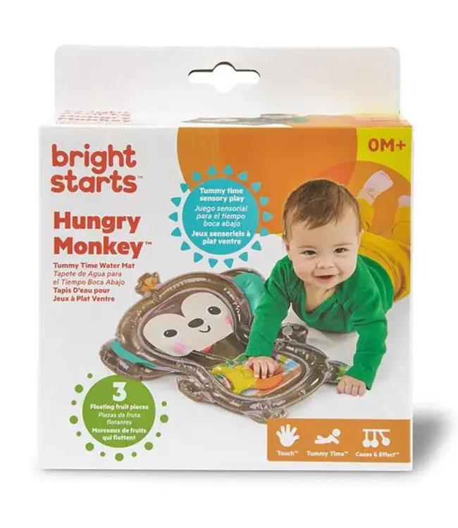 Bright Starts  | Hungry Monkey Tummy Time | Water Mat | 0+