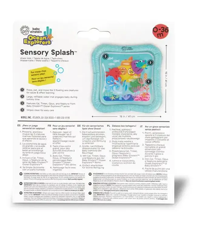 Hape | Baby Einstein | Sensory Splash Water Mat | 40,6 cm | + 3 maanden