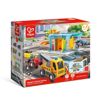 Hape Hape | Railway | Repair & Wash Station | 3+