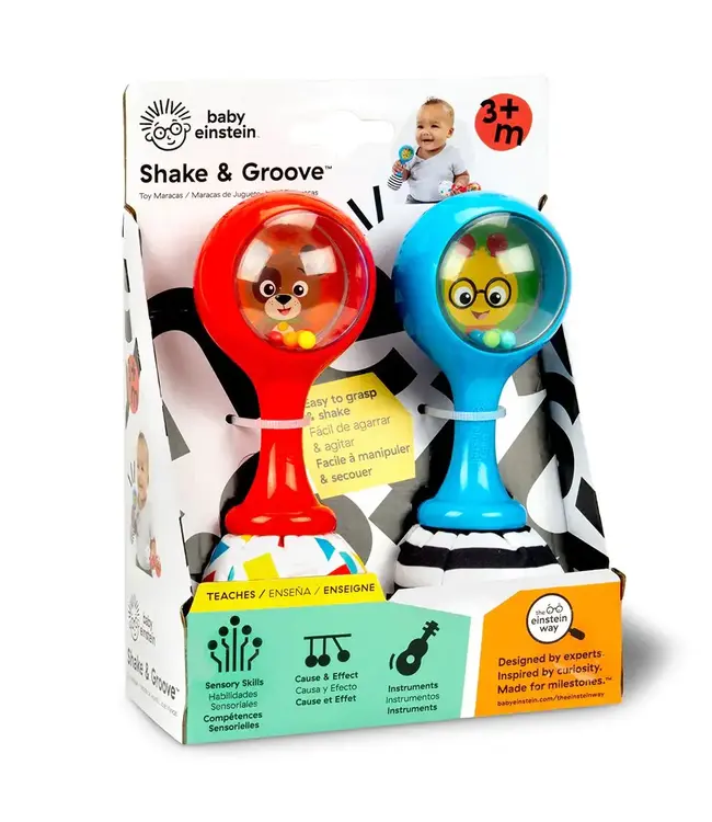 Hape | Baby Einstein | Shake & Groove Toy Maracas | 15 cm | +6 maanden
