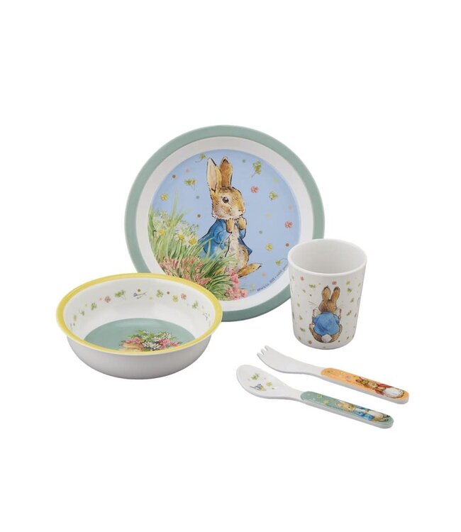 Petit Jour Paris | Peter Rabbit | Giftset Blauw | 5 delig | +6 mnd