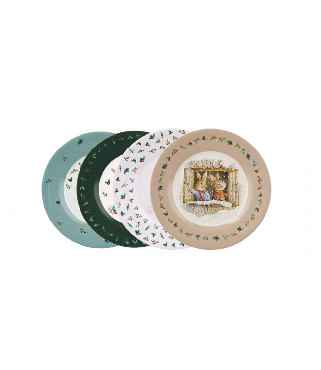 Petit Jour | Christmas | Bord | 20 cm | Peter Rabbit | Assorti per stuk