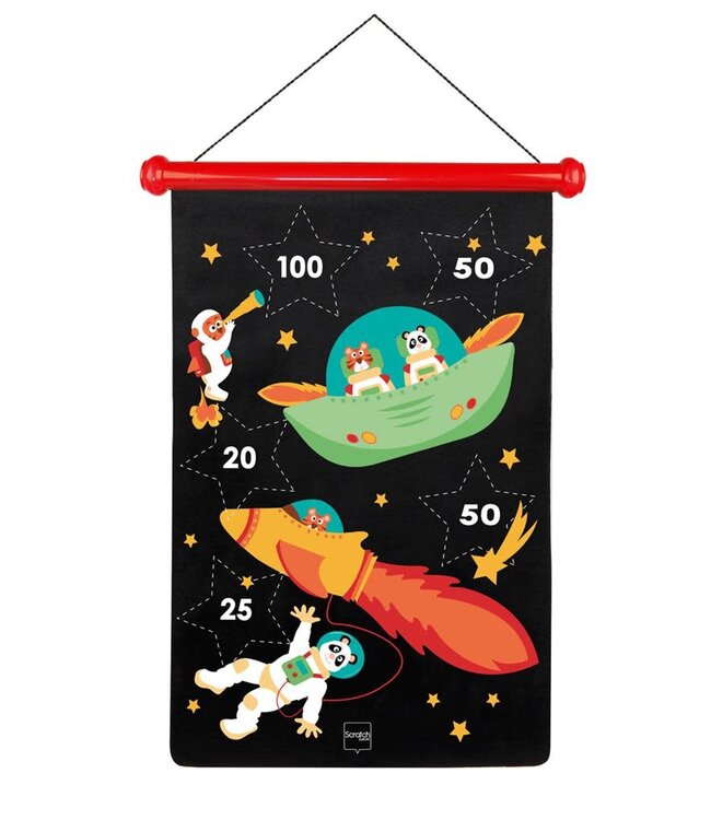 Scratch Active Play | Magnetische Darts | 36 x 55 cm | Astronaut | 5+