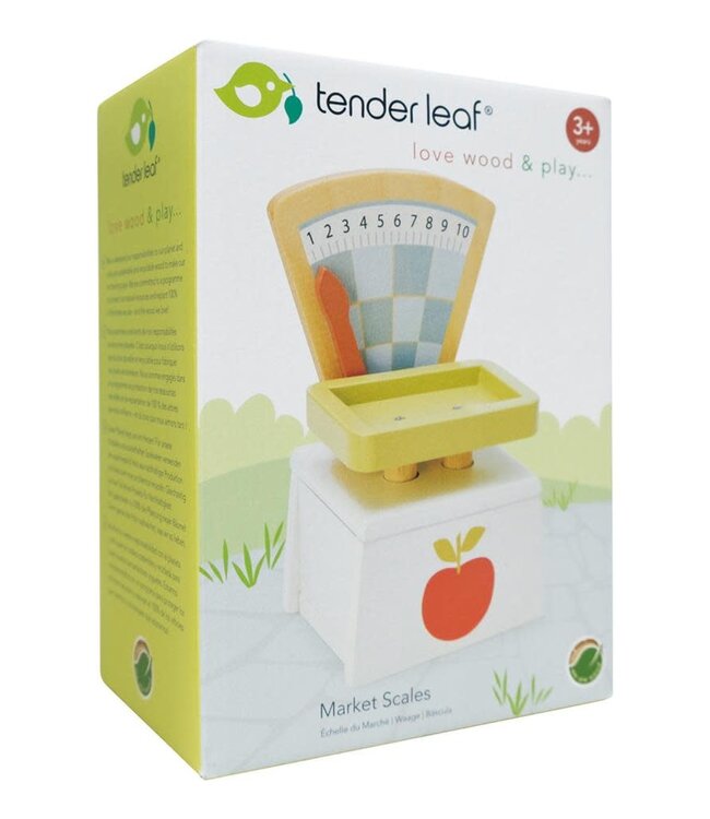 Tender Leaf Toys | Market Scales | Houten Weegschaal | 3+