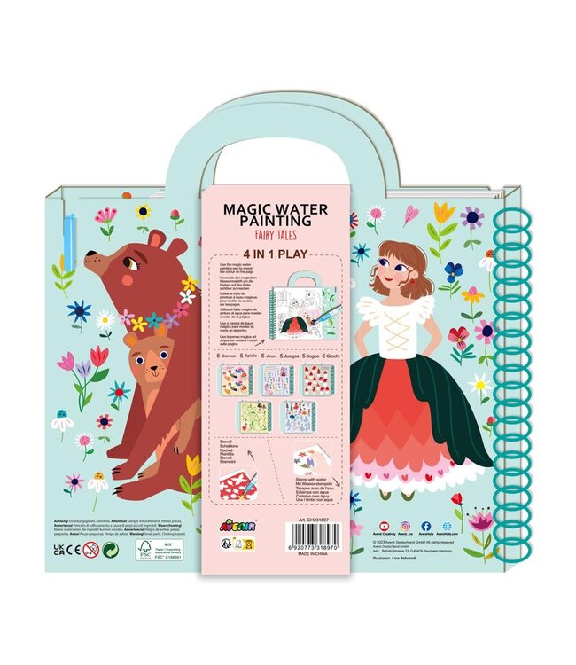 Avenir | Magic Water Painting | 4 in 1 Play | Fairy Tales | 3+