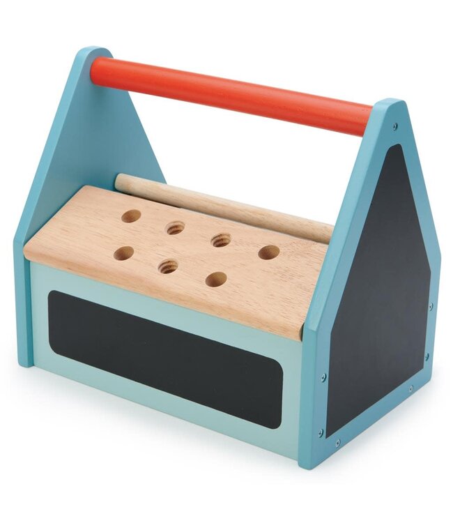 Tender Leaf Toys | Houten Gereedschapskist | 22 delig | 23 x 15 x 20 cm |3+