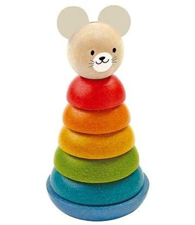 Plan Toys | Houten Stapelringen | Stacking Ring | 7 delig | +18 mnd