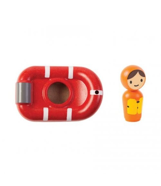 Plan Toys | Houten Boot | Coast Guard Boat | +