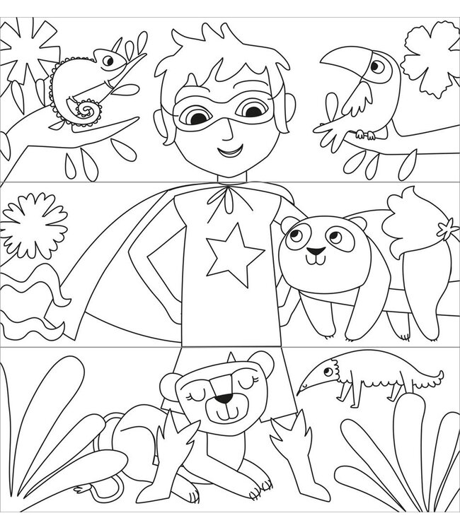 Avenir | Magic Water Painting | 4 in 1 Play | Superheroes | 3+