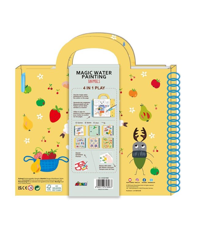 Avenir | Magic Water Painting | 4 in 1 Play | Animals | 3+