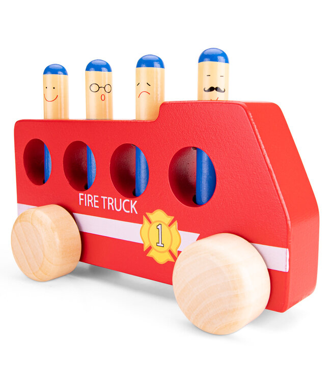Woet | by New Classic Toys | Pop Up | Brandweerauto | 18,5 cm | 1+