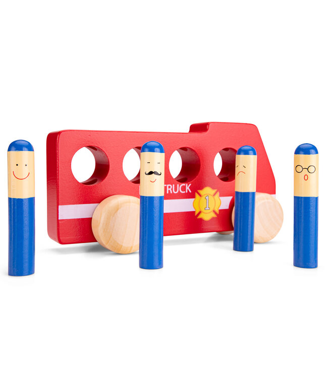 Woet | by New Classic Toys | Pop Up | Brandweerauto | 18,5 cm | 1+