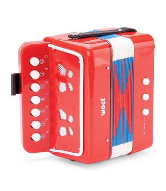 New Classic Toys Woet | by New Classic Toys  | Accordeon | Rood | inclusief Muziekboek 3+