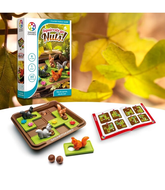 Smartgames | Compact | Squirrels Go Nuts! | 6+