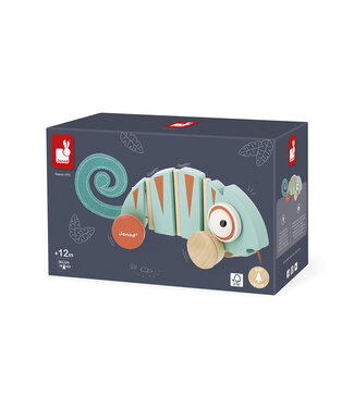 Janod Janod | Houten Trekfiguur | Tropik | Kameleon | 1+