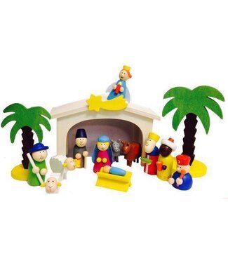 Simply For Kids Simply For Kids | Houten Kerststal | 3+