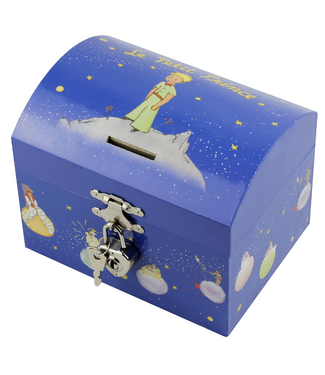Trousselier Trousselier | Tirelire | Houten Spaarpot met Muziek | Le Petit Prince | Vivaldi  | Lente | 13,5 cm