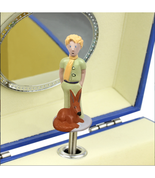 Trousselier | Tirelire | Houten Spaarpot met Muziek | Le Petit Prince | Vivaldi  | Lente | 13,5 cm