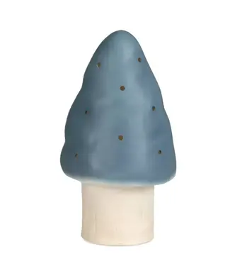 Heico Heico by Egmond Toys | Lamp | Paddenstoel | Vintage Blauw | 15  x 28 cm
