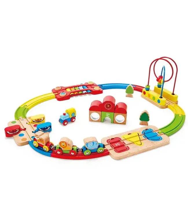 Hape | Railway | Rainbow Puzzle Railway | (past op de treintafel )3+