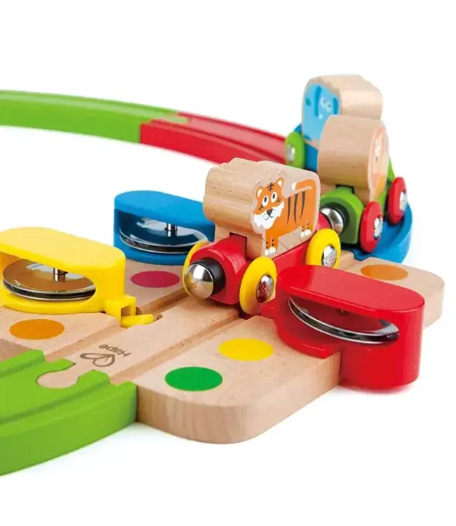 Hape | Railway | Rainbow Puzzle Railway | (past op de treintafel )3+