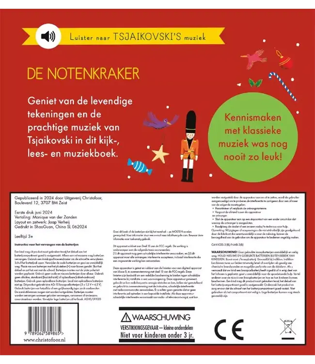 Christofoor | Geluidenboek met Muziek | Het Kleine Verhalenorkest | De Notenkraker | 4+