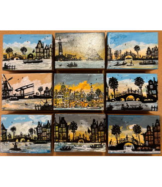 Houten Kistje | met de hand beschilderd | inclusief Muziekmechaniek van € 7,50