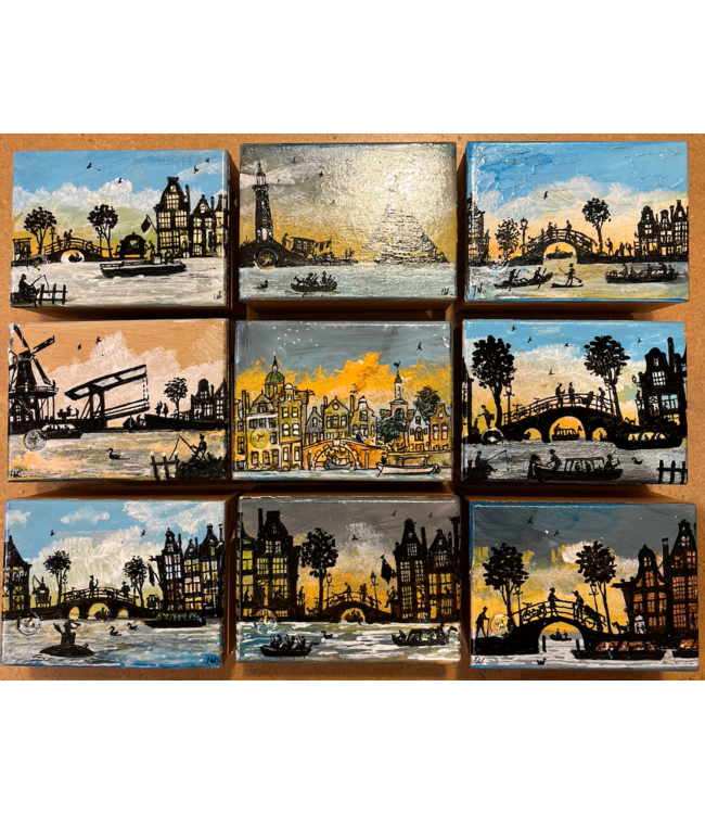 Houten Kistje | met de hand beschilderd | inclusief Muziekmechaniek van € 7,50