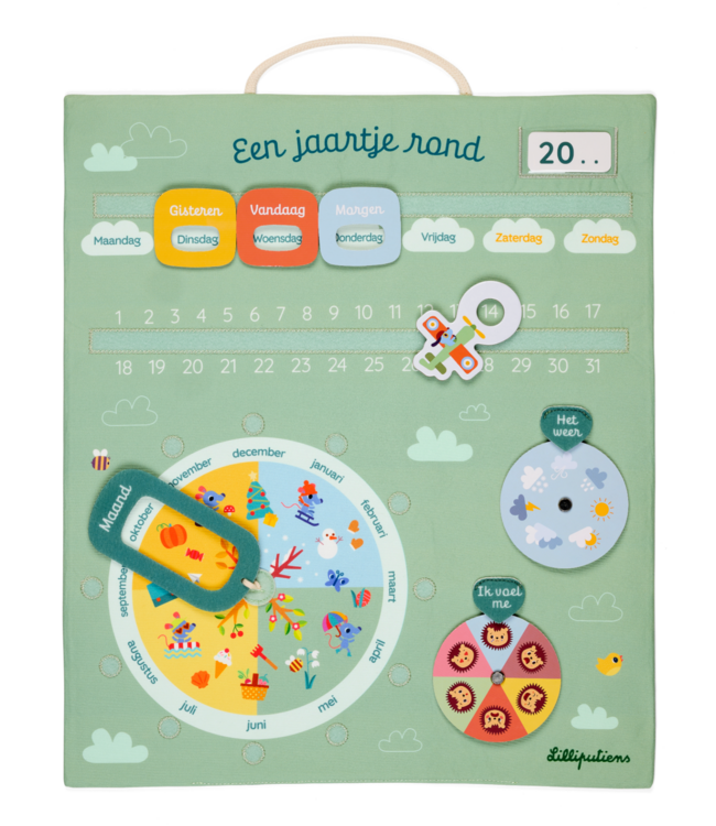 Lilliputiens | Kalender | Een jaartje rond | 38 x 45 cm | 3+