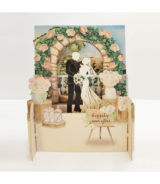 Alljoy Design | 3D | Pop-up Kaart | Happily Ever After