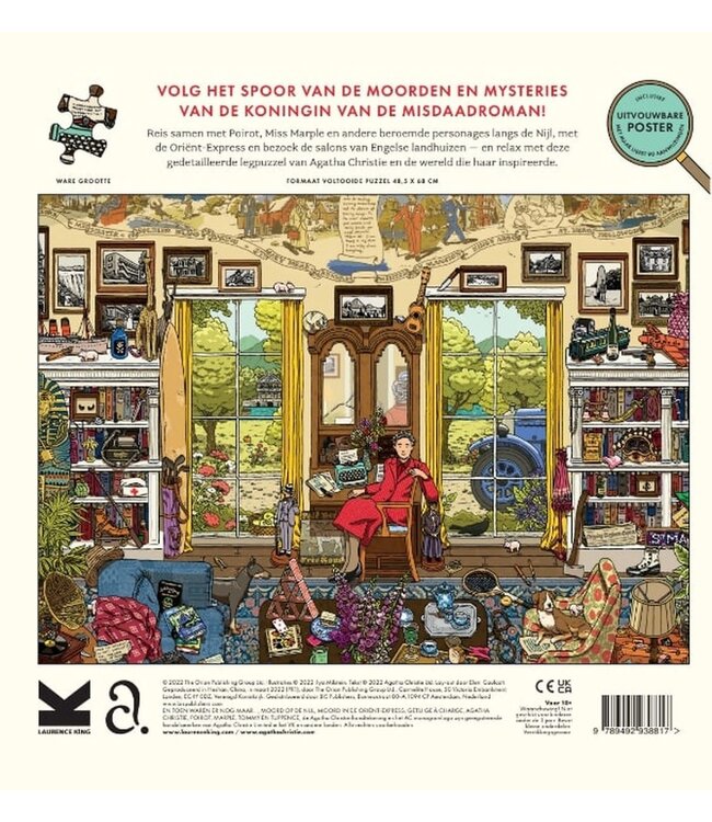 Laurence King Publishing UK | 1000 pieces Puzzle | The World of Agatha Christie | 48.5 x 68 cm