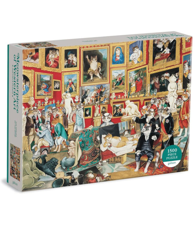 Galison | 1500 pieces Puzzle | Tribuna of The Uffizi Meowsterpiece | 81.28 x 60.33 cm