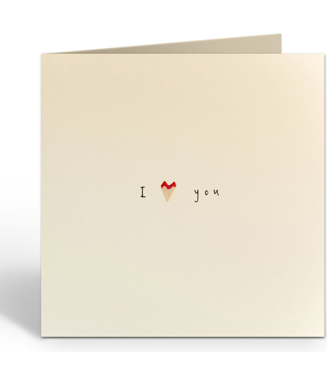 Pencil Shavings Cards by Ruth Jackson | I Love You